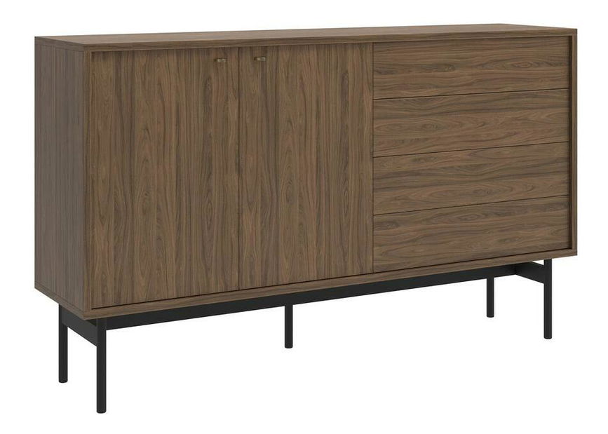 Komoda Oscar O6 (orah + crna)