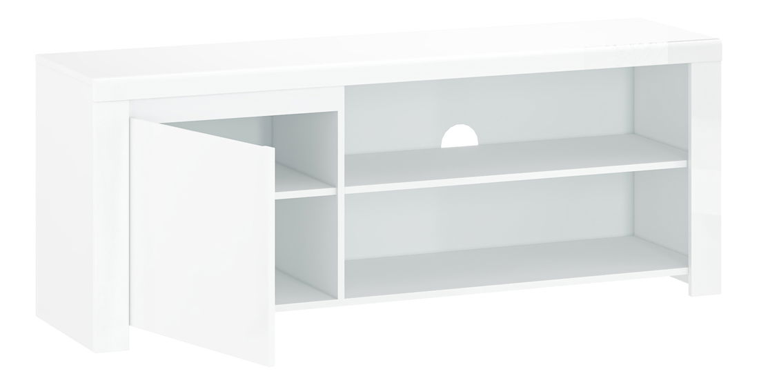 TV asztal/Szekrény Leona (fényes fehér)