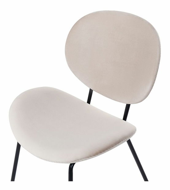 Set 2 ks jedálenských stoličiek Luaza (svetlobéžová)