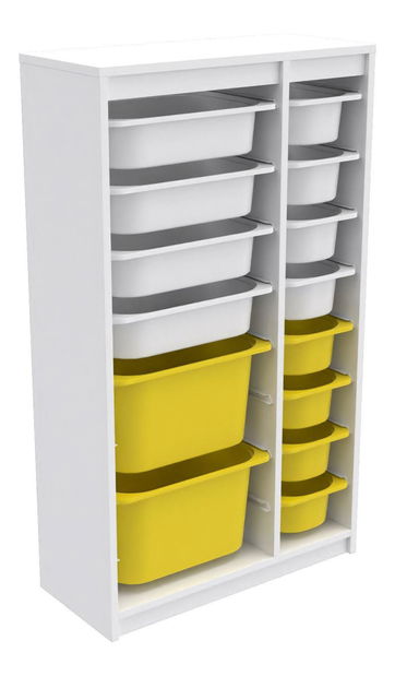 Organizator za igračke Dremonka 6 (bijela + žuta)