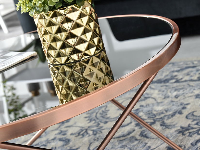 Stolić za kavu Armin Xl (crna + bakar)