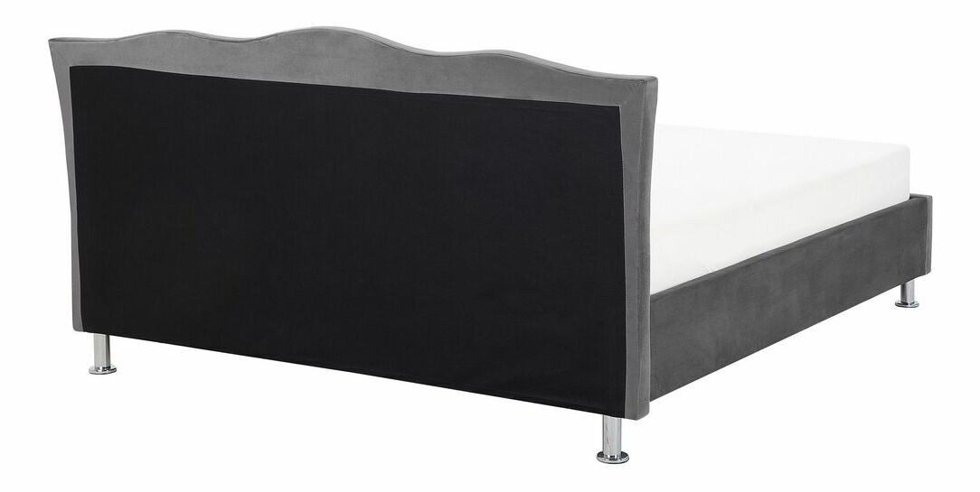 Bračni krevet 180 cm MATH (s podnicom) (tamno siva)