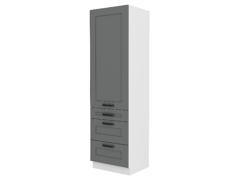 Dulap de bucătărie pentru alimente Lucid 60 DKS 210 3S 1F (dustgrey + alb)