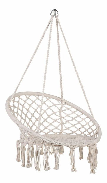 Fotoliu suspendat Gideon (alb)