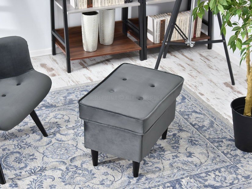 Taburete Muriera (gri + alb)