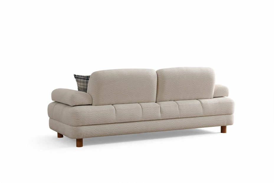 Rozkladacia pohovka Nicel (krémová) (s úl. priestorom)