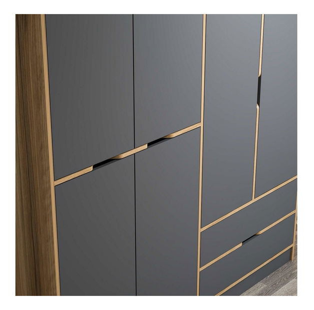 Dulap de haine Ewa (Auriu)