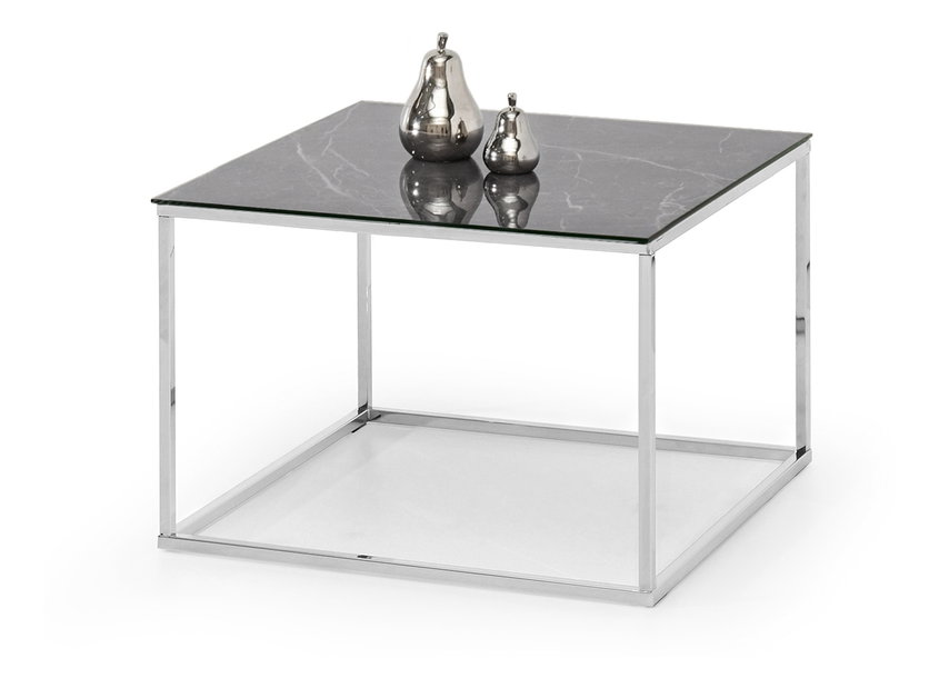 Măsuță de cafea Bella M (marmură gri + crom) *vânzare stoc