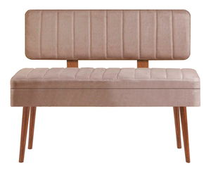 Klupa Vlasta 1 (orah + kamen) (s prostorom za odlaganje)