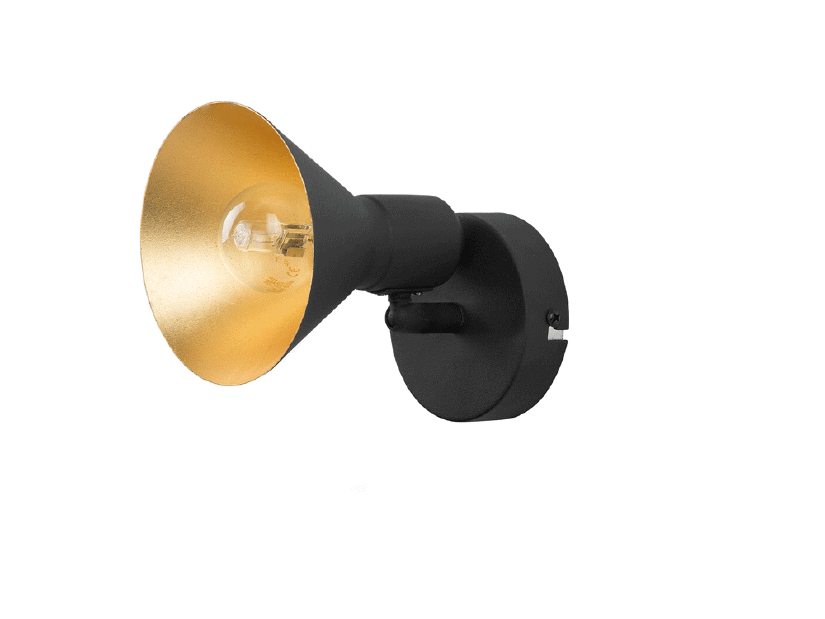 Set 2 ks. nástenných lámp MARSEILE I (kov) (čierna)