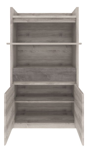 Vitrină Jolene 2D1W1S (castan nairobi + onyx)