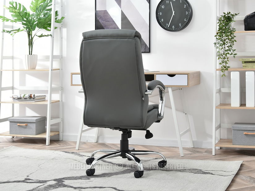 Fotoliu Luxus (gri + crom)