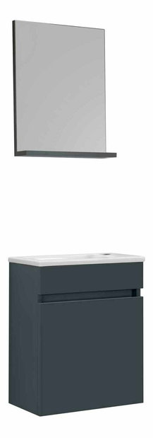 Kúpeľňová skrinka Fitti (antracit) (so zrkadlom)