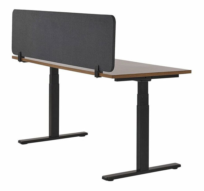 Perete despărțitor birou 130x40 cm Whitley (gri închis)