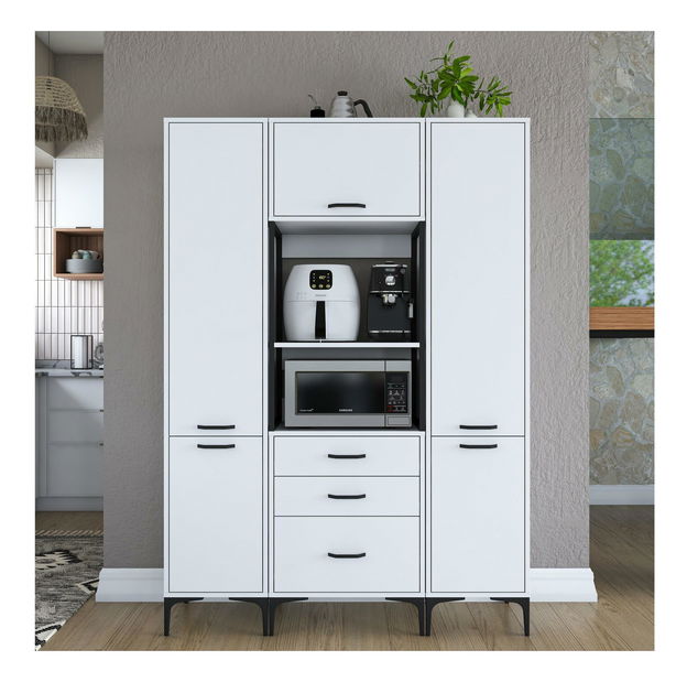 Dulap cu rafturi Jenaretta 145 (alb)