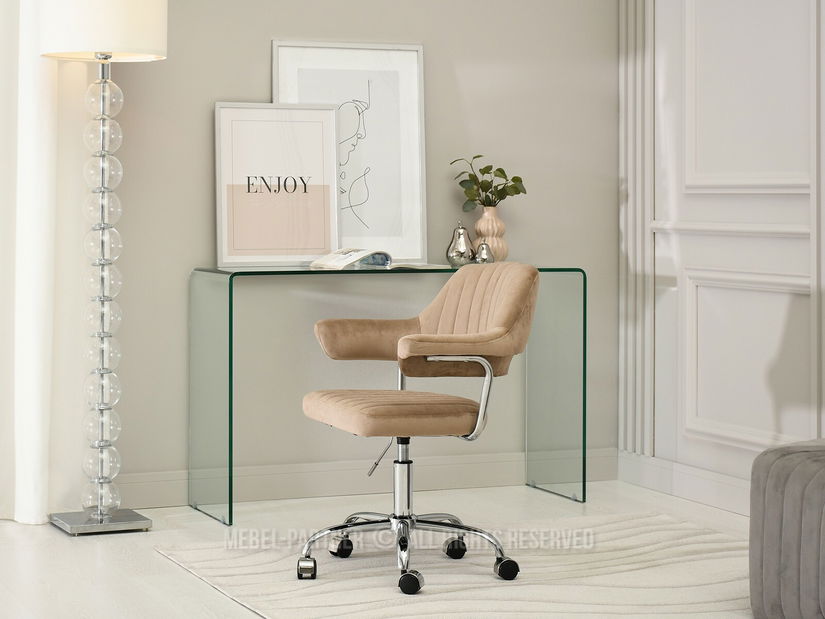 Stolička Merylyn (béžová + chrómová)