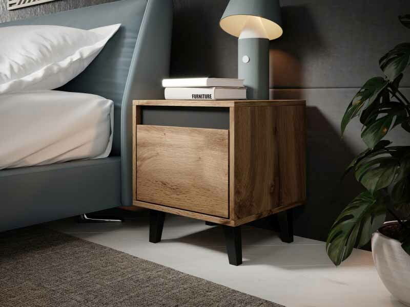 Noćni stolić Nell (antracit)