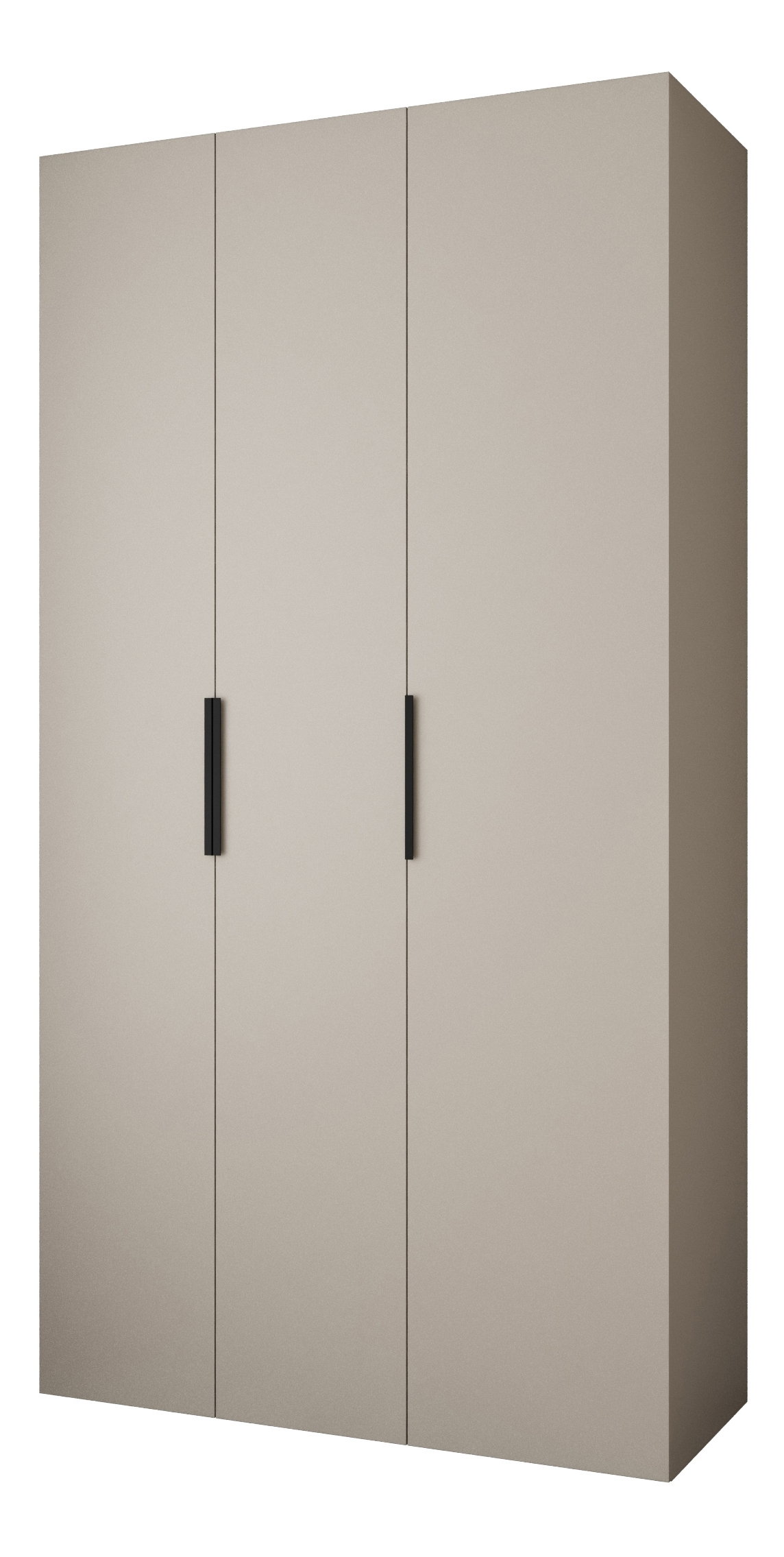 Ruhásszekrény 130 cm Carmela 50-4 (kasmír + fekete)