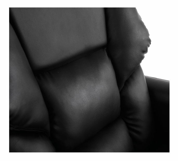 Kancelárske kreslo s podnožou RODIN (čierna)