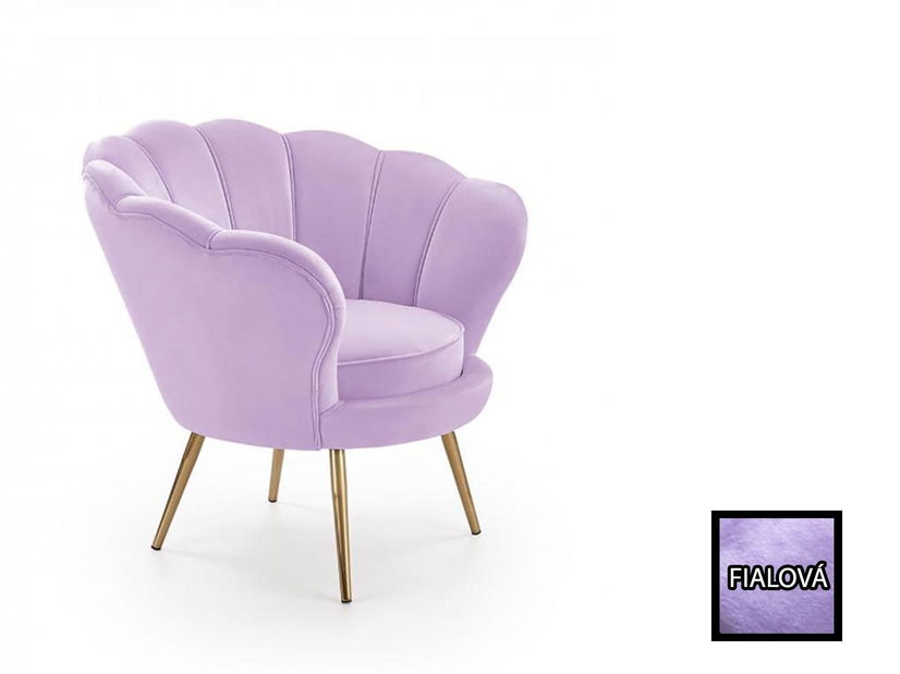 Kreslo Alise (fialová) *bazár