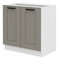 Dolná kuchynská skrinka Lucid 80 D 2F BB (claygrey + biela)