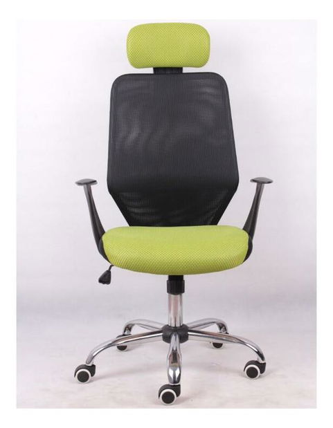 Kancelárske kreslo Riordan čierna + zelená