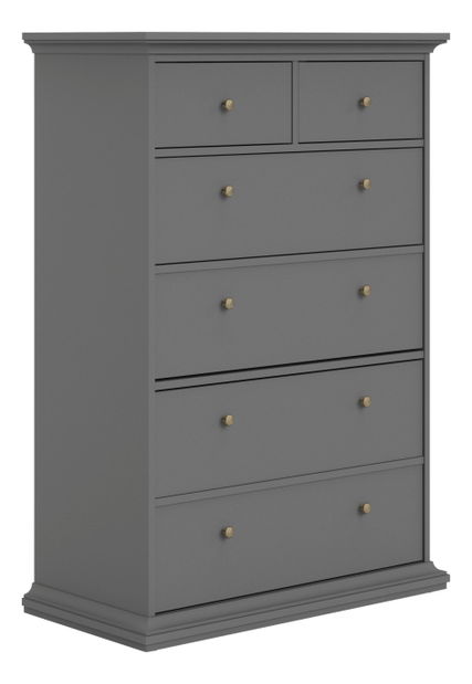 Komoda s ladicama 6Z Phung (siva)