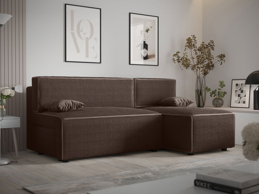 Kutna garnitura Mirage Sed (tamnosmeđa) (D)