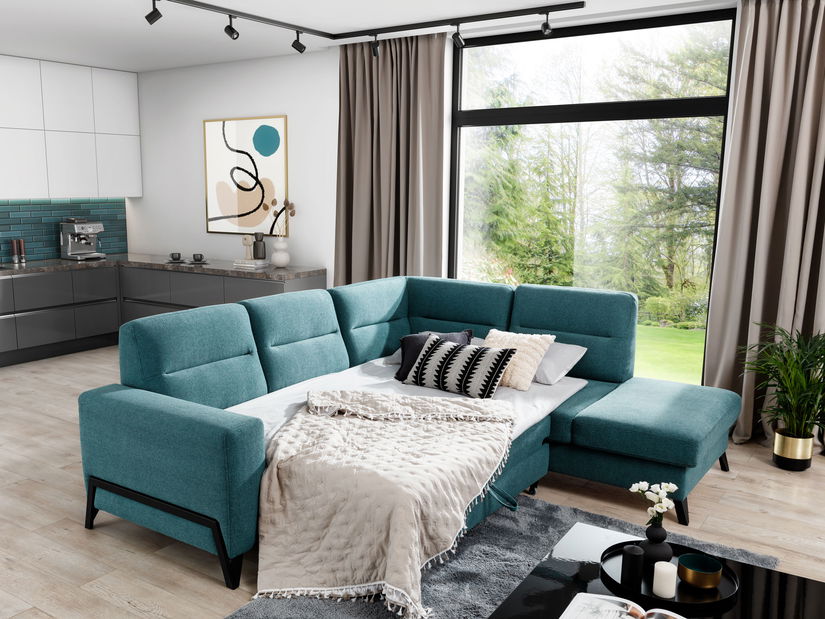 Kutna garnitura- Clarice (svijetlo ružičasta) (L)