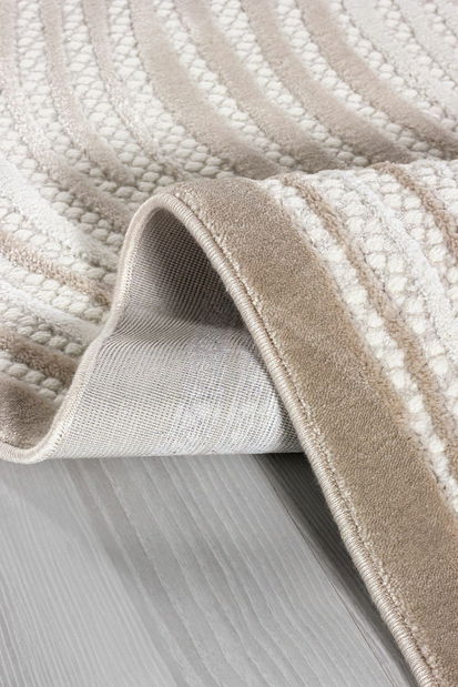 Koberec 160 x 230 cm Amora (béžová + hnedá)