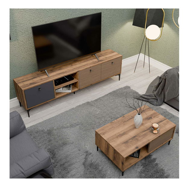 Set za dnevni boravak Settle 1 (orah + antracit)