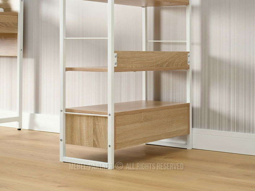 Regál Luca (sonoma + biela)