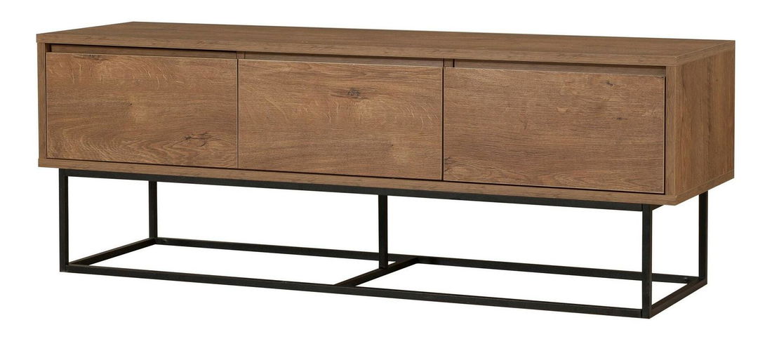 Súprava nábytku do obývacej izby Laxi 16 (orech + čierna)