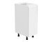 Dulap inferior de bucătărie D30 Aurellia (Alb + Alb lucios) (D)