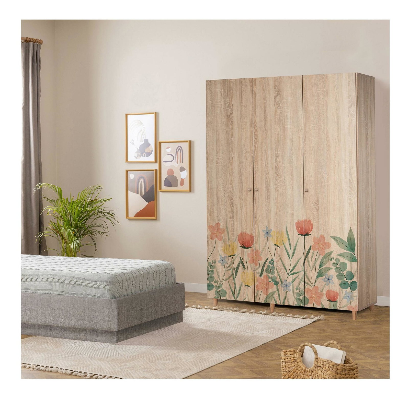 Ruhásszekrény Leila 915 (sonoma tölgy)