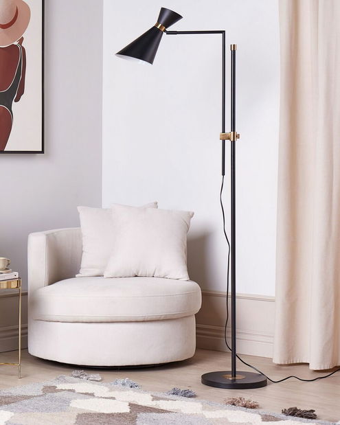 Stojanová lampa Melza (čierna)