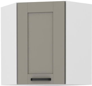 Gornji kutni kuhinjski ormarić Lucid 60x60 GN-72 1F (45°) (korpus: bijela + front: mdf claygrey)