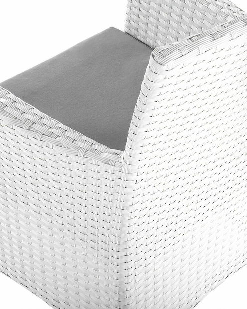 Set 2 ks. záhradných stoličiek TALIAN (polyratan) (biela)