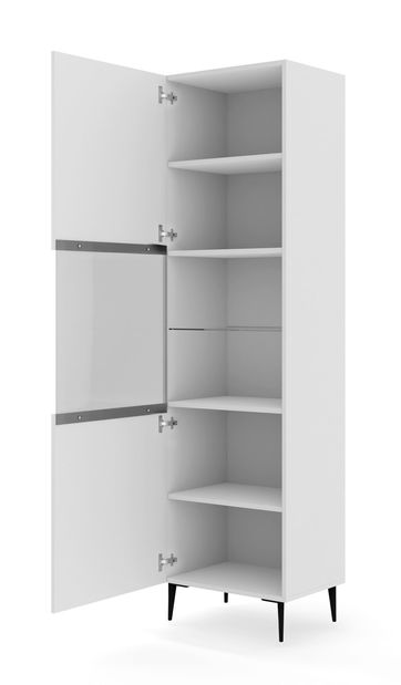 Vitrin 1DS Rowanna (fehér + fekete)