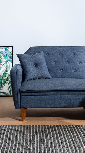 Set canapea fotoliu 3+1 Tessa (albastru închis)