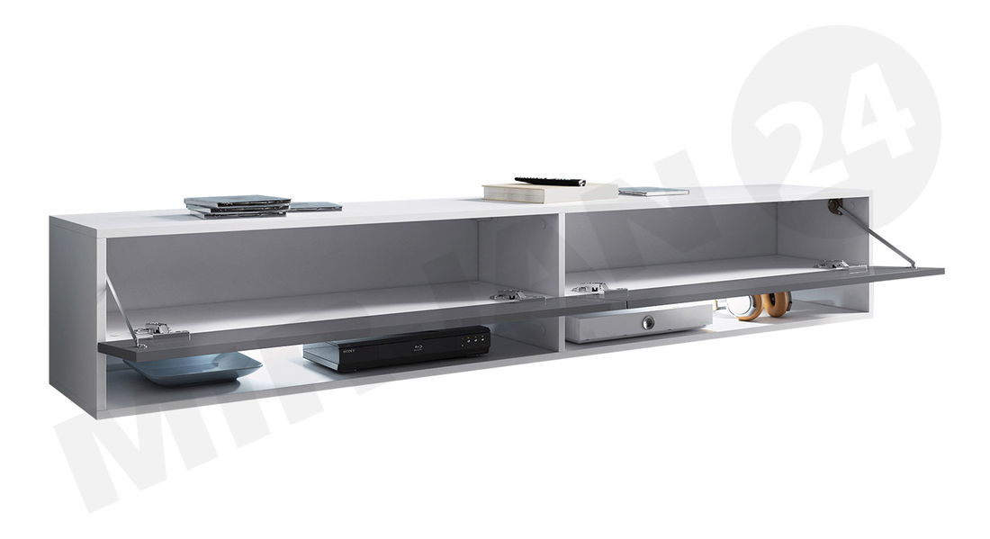 TV stolík/skrinka Aldesia 180 (betón smart) (bez osvetlenia)