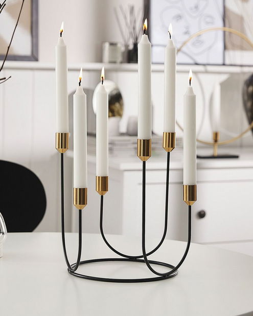 Svietnik PANEO (čierna)