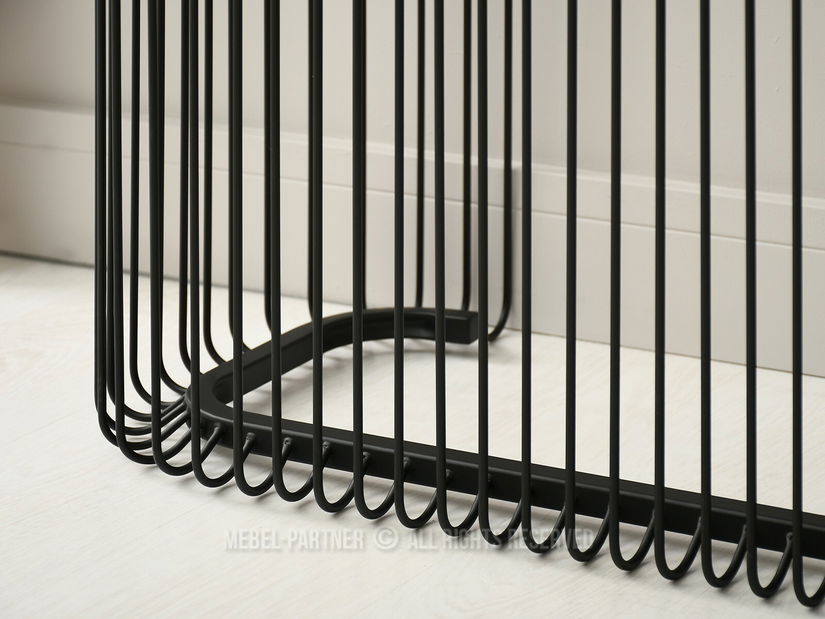 Konzolni stolić Nils Kons (crni mramor + crna)