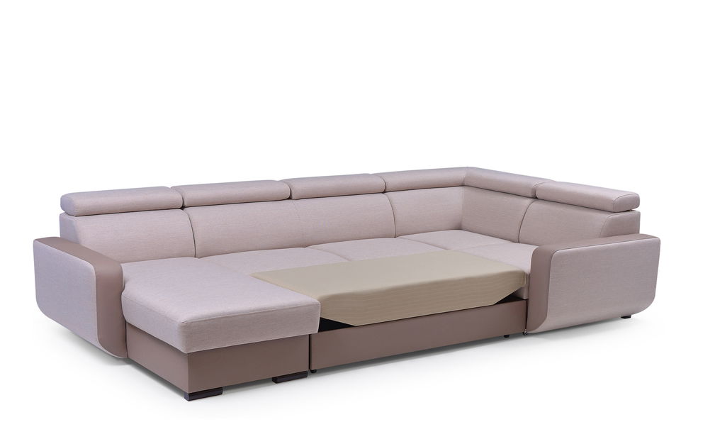 Rohová sedačka Istar U (béžová + svetlohnedá) (P)