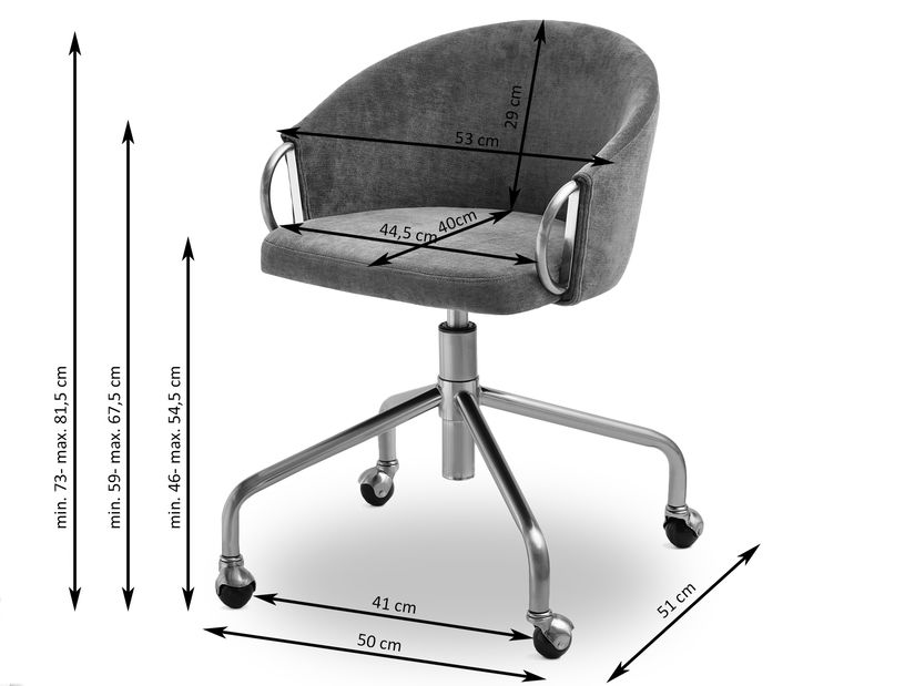 Scaun Carma B (crem + auriu)
