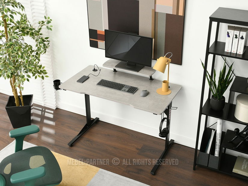 Masă PC Matts 115 (beton + negru)