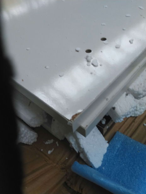 Masă de sufragerie (pentru 4 persoane) Kim (Nuc + Cremă) *resigilat