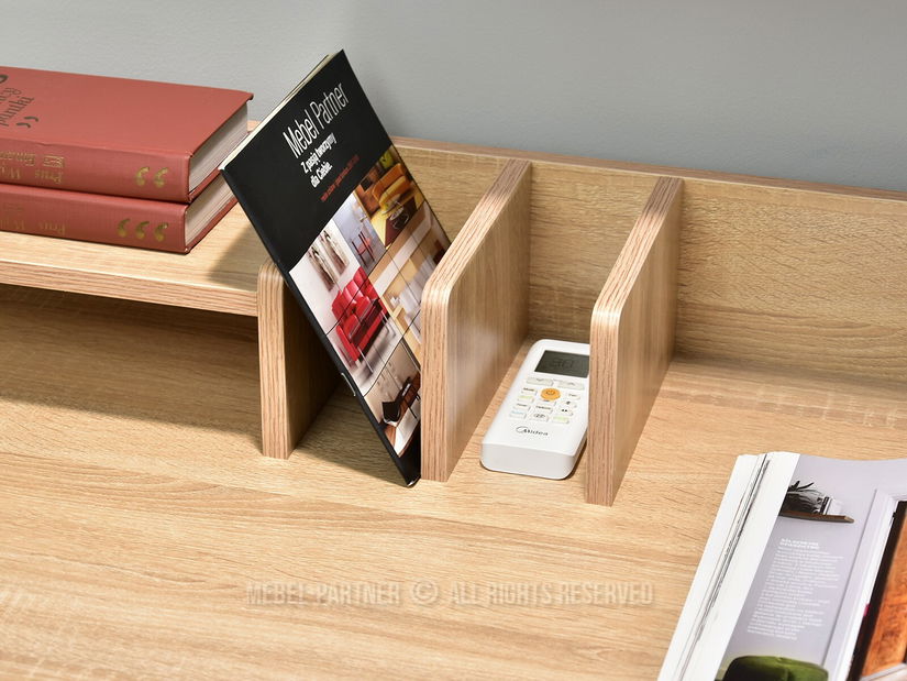 PC stolík Richiel (dub + biela)