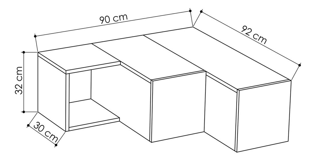TV stolík/skrinka Cicone (Biela)