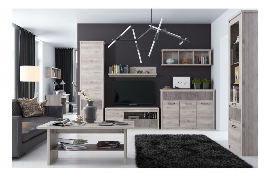 Mobilier living Japon 1 (castan nairobi + onyx)